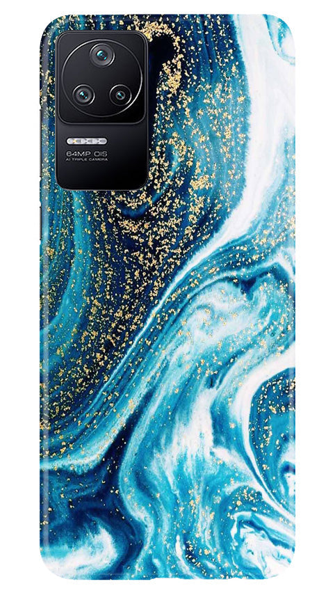 Marble Texture Mobile Back Case for Poco F4 (Design - 269)