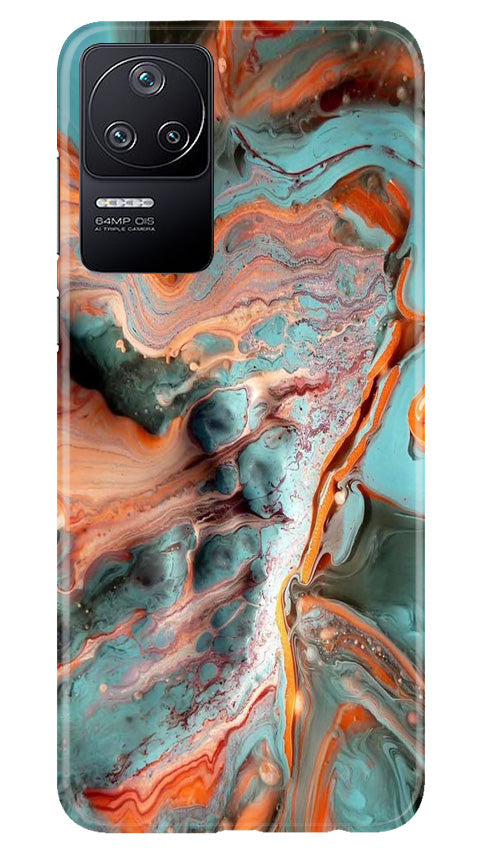 Marble Texture Mobile Back Case for Poco F4 (Design - 270)