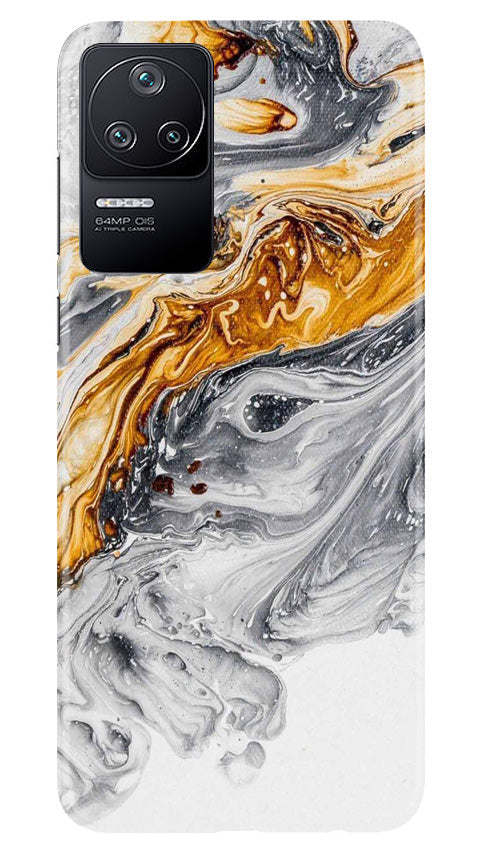 Marble Texture Mobile Back Case for Poco F4 (Design - 271)
