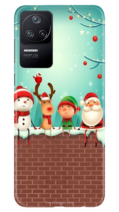 Santa Claus Mobile Back Case for Poco F4 (Design - 296)