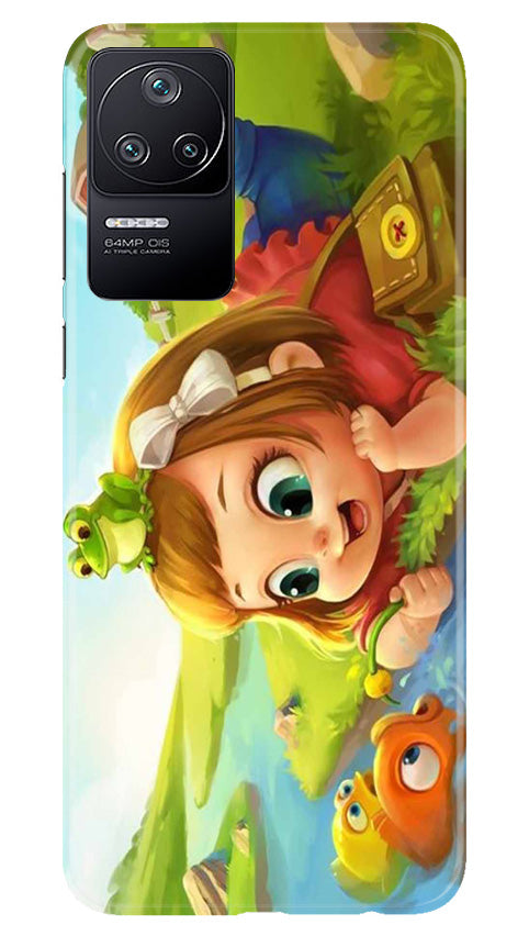 Baby Girl Mobile Back Case for Poco F4 (Design - 301)