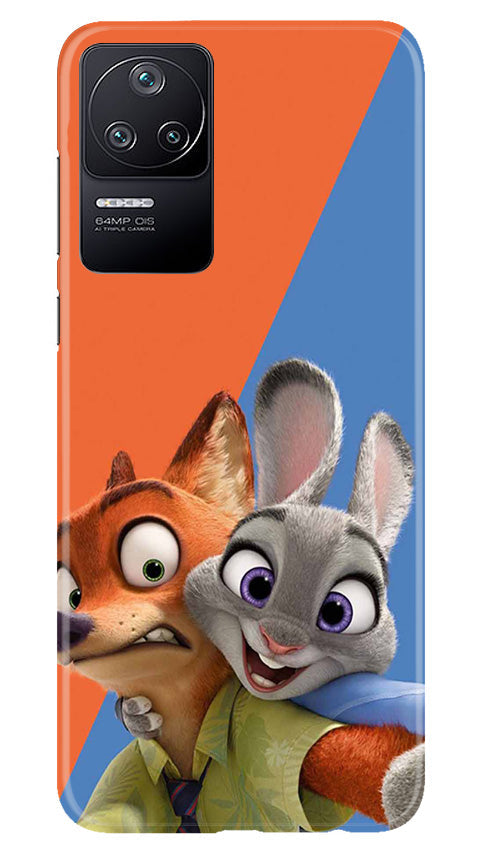 Cartoon Mobile Back Case for Poco F4 (Design - 306)