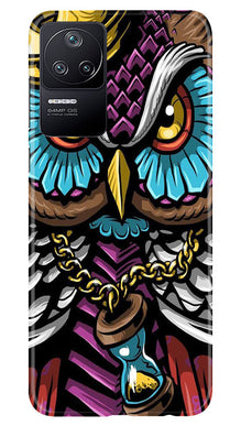 Owl Mobile Back Case for Poco F4 (Design - 318)