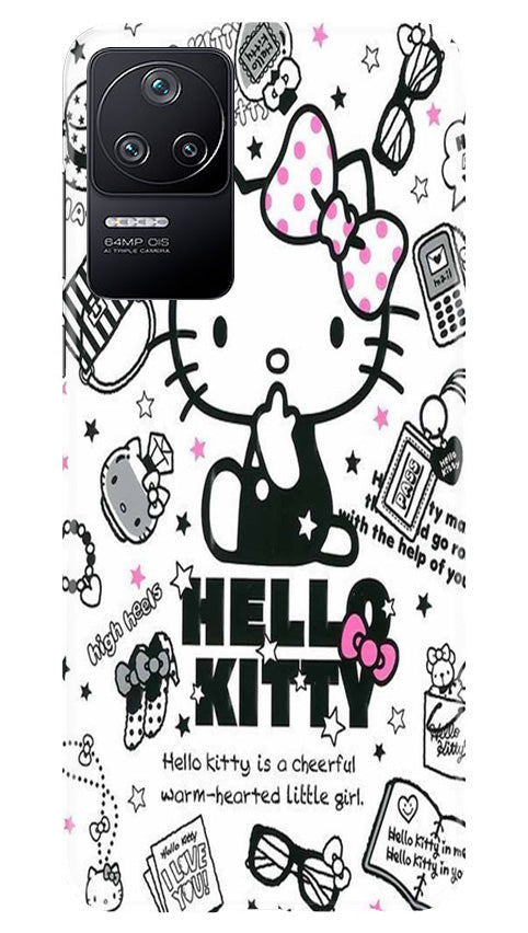 Hello Kitty Mobile Back Case for Poco F4 (Design - 320)