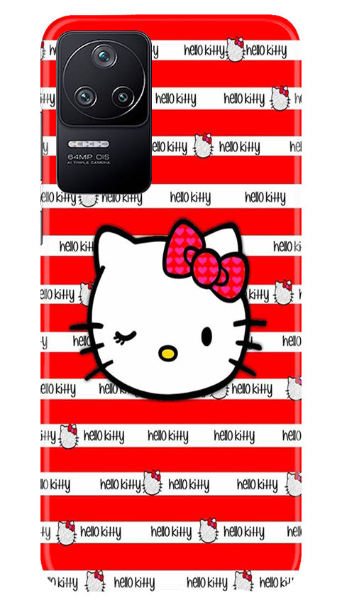 Hello Kitty Mobile Back Case for Poco F4 (Design - 323)