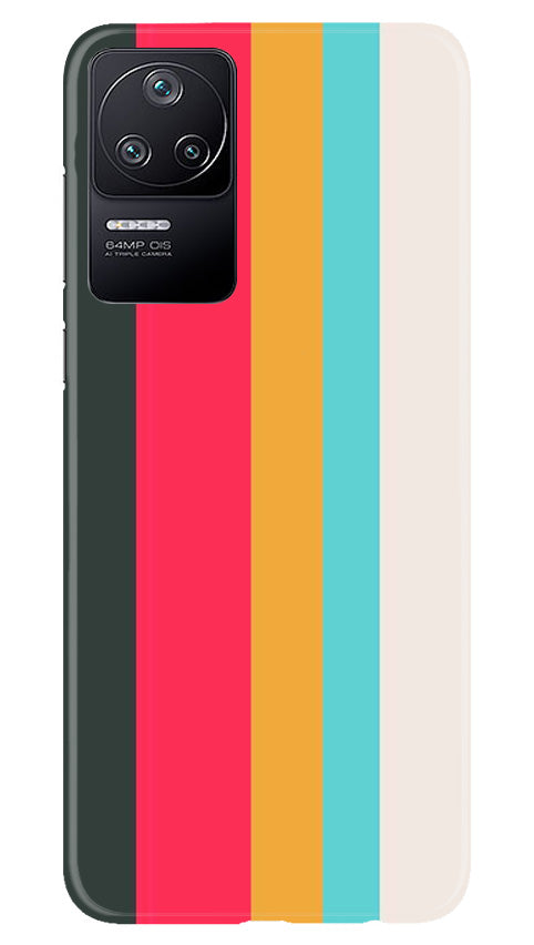 Color Pattern Mobile Back Case for Poco F4 (Design - 328)