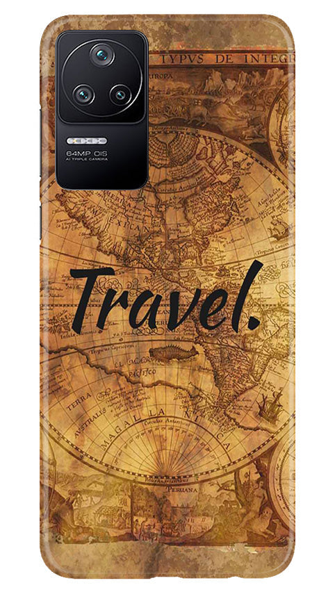 Travel Mobile Back Case for Poco F4 (Design - 334)