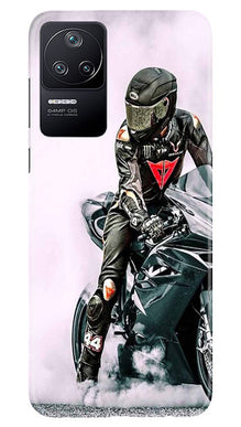 Biker Mobile Back Case for Poco F4 (Design - 342)
