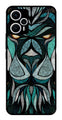 Lion Pattern Metal Mobile Case for Poco F5 5G   (Design No -40)