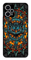 Owl Pattern Metal Mobile Case for Poco F5 5G   (Design No -42)