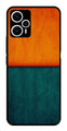 Orange Green Pattern Metal Mobile Case for Poco F5 5G   (Design No -45)