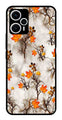 Autumn leaves Metal Mobile Case for Poco F5 5G   (Design No -55)