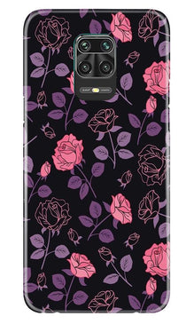Rose Black Background Mobile Back Case for Poco M2 Pro (Design - 27)