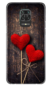 Red Hearts Mobile Back Case for Poco M2 Pro (Design - 80)