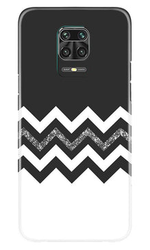 Black white Pattern2Mobile Back Case for Poco M2 Pro (Design - 83)