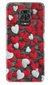 Red White Hearts Case for Poco M2 Pro  (Design - 105)