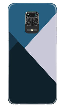 Blue Shades Mobile Back Case for Poco M2 Pro (Design - 188)
