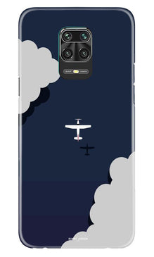 Clouds Plane Mobile Back Case for Poco M2 Pro (Design - 196)