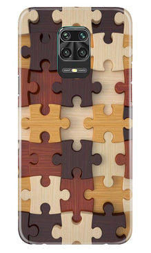 Puzzle Pattern Mobile Back Case for Poco M2 Pro (Design - 217)