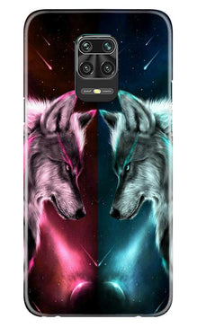 Wolf fight Mobile Back Case for Poco M2 Pro (Design - 221)