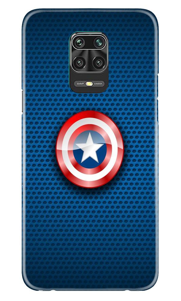 Captain America Shield Case for Poco M2 Pro (Design No. 253)