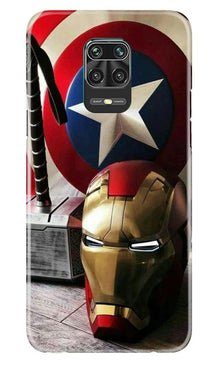 Ironman Captain America Mobile Back Case for Poco M2 Pro (Design - 254)