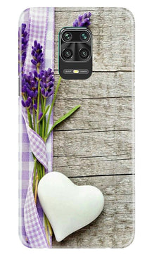 White Heart Mobile Back Case for Poco M2 Pro (Design - 298)