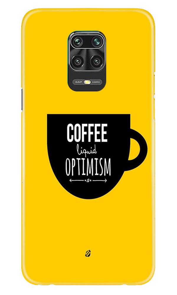 Coffee Optimism Mobile Back Case for Poco M2 Pro  (Design - 353)