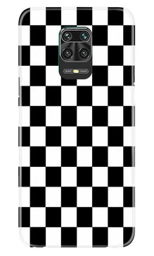 Black White Boxes Mobile Back Case for Poco M2 Pro  (Design - 372)
