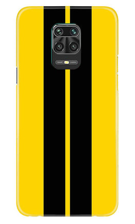 Black Yellow Pattern Mobile Back Case for Poco M2 Pro  (Design - 377)