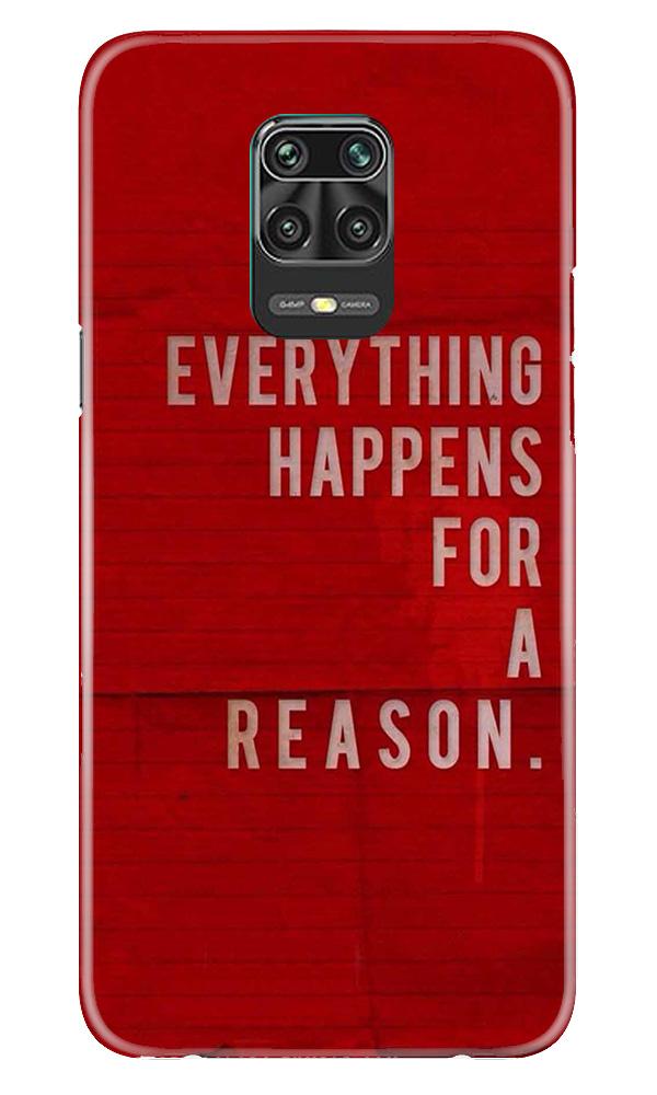 Everything Happens Reason Mobile Back Case for Poco M2 Pro  (Design - 378)