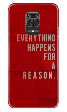 Everything Happens Reason Mobile Back Case for Poco M2 Pro  (Design - 378)