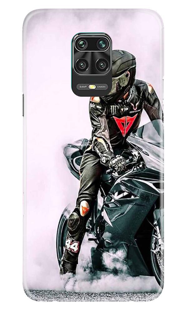 Biker Mobile Back Case for Poco M2 Pro  (Design - 383)