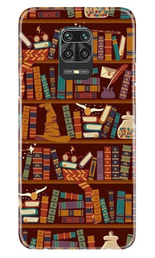 Book Shelf Mobile Back Case for Poco M2 Pro  (Design - 390)