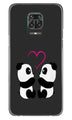 Panda Love Mobile Back Case for Poco M2 Pro  (Design - 398)