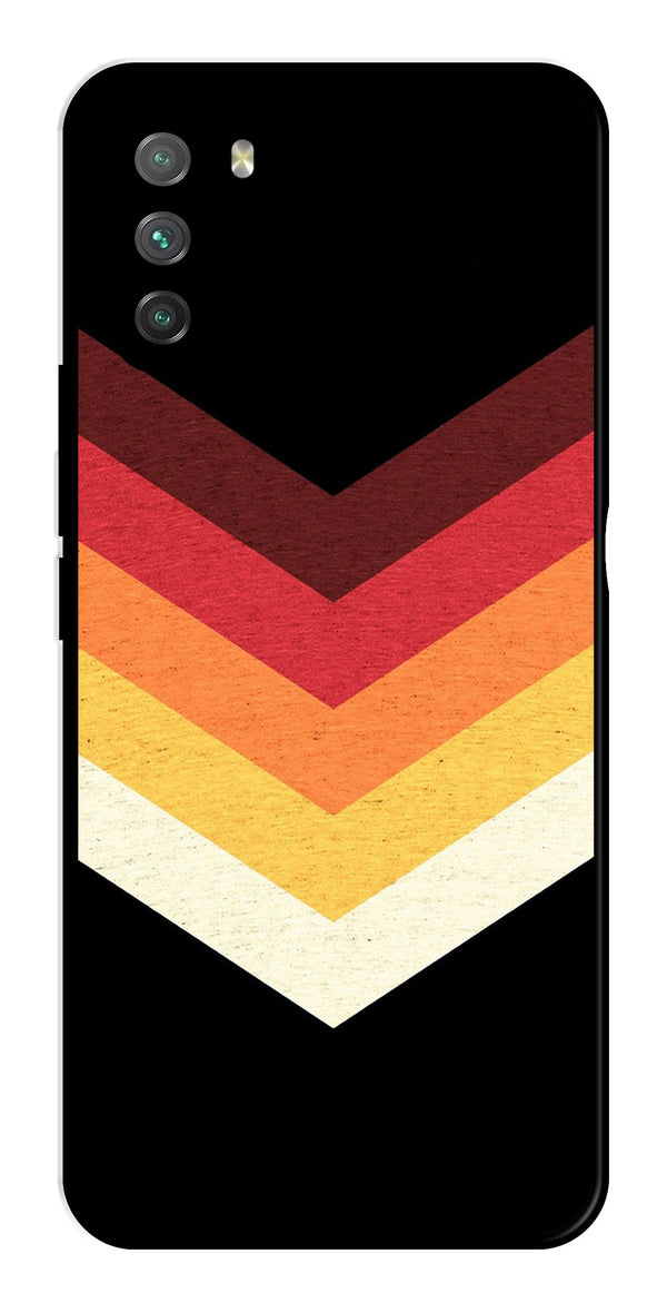 MultiColor Arrow Metal Mobile Case for Poco M3   (Design No -04)