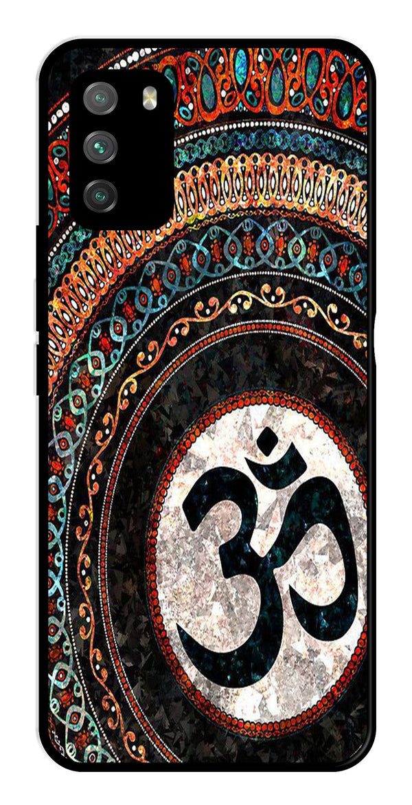 Oum Design Metal Mobile Case for Poco M3   (Design No -15)