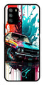 Vintage Car Metal Mobile Case for Poco M3   (Design No -29)