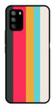 Muted Rainbow Metal Mobile Case for Poco M3   (Design No -31)
