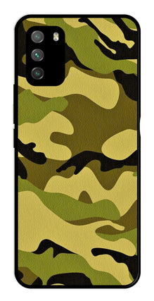 Army Pattern Metal Mobile Case for Poco M3