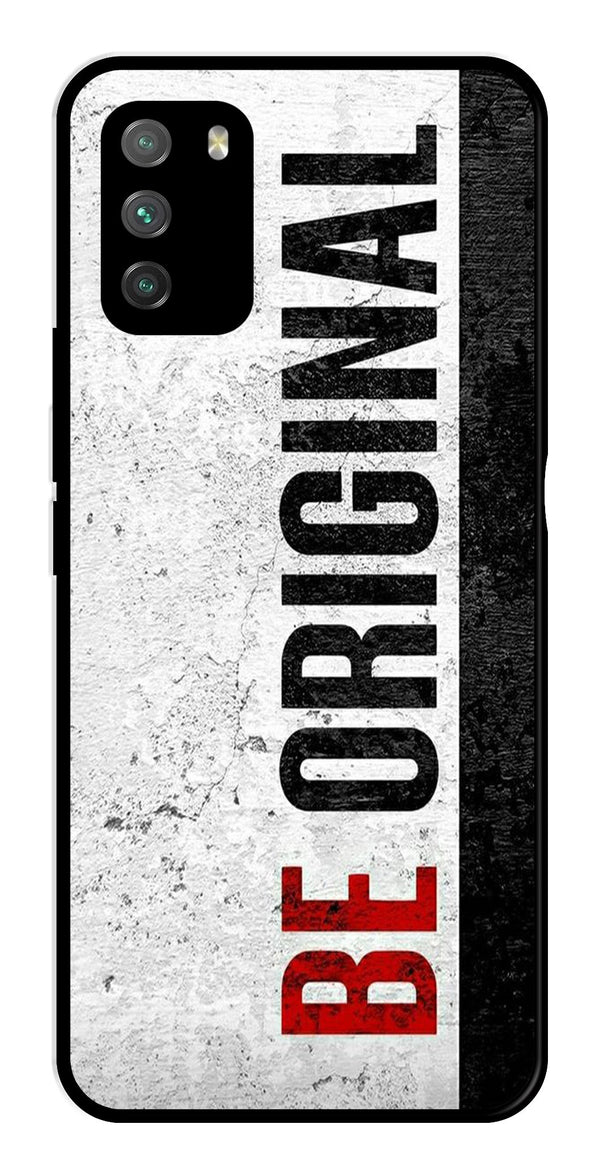 Be Original Metal Mobile Case for Poco M3   (Design No -38)