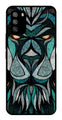 Lion Pattern Metal Mobile Case for Poco M3   (Design No -40)