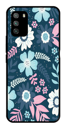 Flower Leaves Design Metal Mobile Case for Poco M3