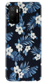 White flowers Blue Background2 Case for Poco M3 Pro