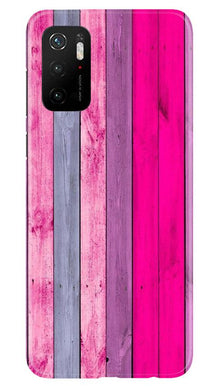 Wooden look Mobile Back Case for Poco M3 Pro (Design - 24)