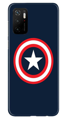 Captain America Mobile Back Case for Poco M3 Pro (Design - 42)