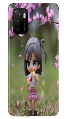 Cute Girl Mobile Back Case for Poco M3 Pro (Design - 92)