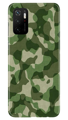 Army Camouflage Mobile Back Case for Poco M3 Pro  (Design - 106)