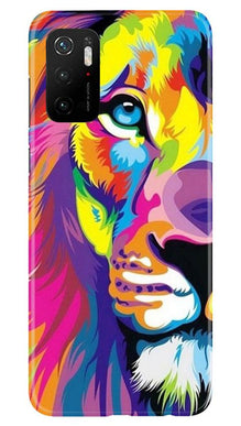 Colorful Lion Mobile Back Case for Poco M3 Pro  (Design - 110)