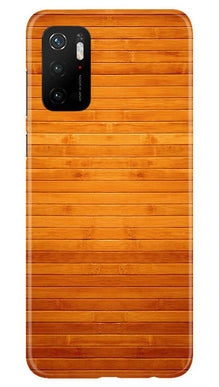 Wooden Look Mobile Back Case for Poco M3 Pro  (Design - 111)